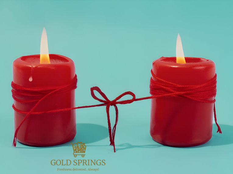 GoldSprings 72 Hours Pillar Candle – Soy Wax – White (3)